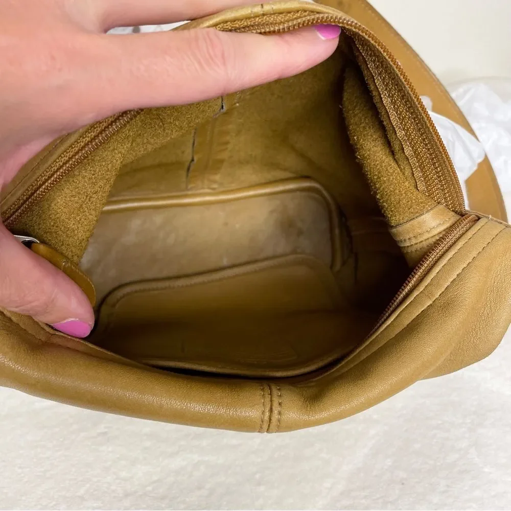 Coach Soho Vintage Mini Bucket Bag Purse Handbag Leather 4148 Lightweight Toffee